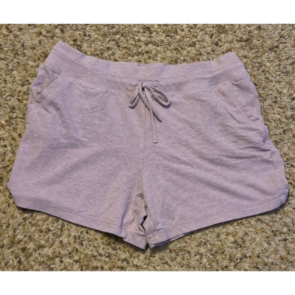 32 Cool Elastic Waistband Athletic Shorts Women's Size Large Purple